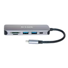 Kép 2/5 - D-LINK DUB-2325/E 5in1 USB-C Hub with Card Reader