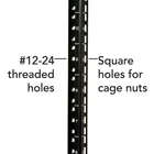 Kép 5/5 - SmartRack 12U Alacsony Profilú Switch Mélységű Fali Kis Rack Háza
