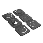 Kép 4/5 - Choetech T588-F 3in1 Magnetic Wireless Charger 15W (black)