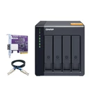 Kép 2/10 - QNAP TL-D400S tárolóegység burkolat HDD/SSD ház Fekete, Szürke 2.5/3.5"