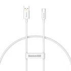Kép 2/9 - Baseus Superior USB - USB-C kábel, 100W, 0,25m (fehér)