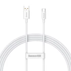 Kép 2/9 - Baseus Superior USB - USB-C kábel, 100W, 1.5 m (fehér)