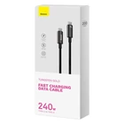 Kép 8/9 - Baseus Tungsten Gold USB-C - USB-C kábel, 240W, 2m (fekete)