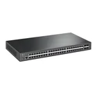 Kép 2/3 - TP-Link JetStream TL-SG3452 hálózati kapcsoló Vezérelt L2 Gigabit Ethernet (10/100/1000) 1U Fekete