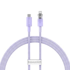 Kép 2/10 - Baseus Explorer Series USB-C / Lightning gyorstöltő kábel 1m, 20W (lila)