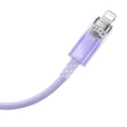 Kép 4/10 - Baseus Explorer Series USB-C / Lightning gyorstöltő kábel 1m, 20W (lila)
