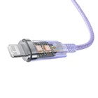 Kép 6/10 - Baseus Explorer Series USB-C / Lightning gyorstöltő kábel 1m, 20W (lila)
