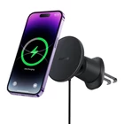 Kép 2/6 - Baseus Magnetic Autós telefontartó, vezeték nélküli töltéssel, CW01 (fekete)