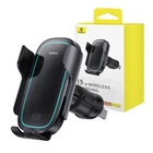 Kép 1/9 - Baseus MilkyWay Pro wireless autós telefontartó, töltő, 15W (fekete)