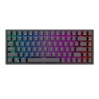 Kép 1/5 - Royal Kludge RK84 RGB vezeték nélküli mechanikus billentyűzet, barna színű kapcsoló (fekete) (QWERTY)