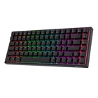 Kép 2/5 - Royal Kludge RK84 RGB vezeték nélküli mechanikus billentyűzet, barna színű kapcsoló (fekete) (QWERTY)