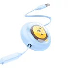 Kép 4/9 - Baseus 3-1 töltőkábel USB - USB-C, USB-M, Lightning, 3,5A, 1,1m (kék)