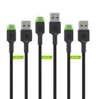 Kép 2/3 - Green Cell KABGCSET02 USB kábel 1,2 M USB A USB C Fekete