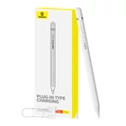 Kép 5/5 - Baseus Smooth Writing Series stylus, plug-in töltés, aktív, lightning csatlakozó (fehér)