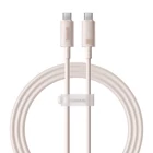 Kép 2/9 - Baseus Habitat Series gyorstöltő kábel USB-C - USB-C, 100W, 1m (rózsaszín)