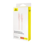 Kép 8/9 - Baseus Habitat Series gyorstöltő kábel USB-C - USB-C, 100W, 2m (rózsaszín)