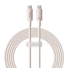 Kép 2/9 - Baseus Habitat Series gyorstöltő kábel USB-C - USB-C, 100W, 2m (rózsaszín)