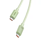 Kép 7/9 - Baseus Habitat Series gyorstöltő kábel USB-C - USB-C, 100W, 2m (zöld)