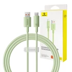 Kép 1/9 - Baseus Habitat Series gyorstöltő kábel USB - USB-C, 100W, 1m (zöld)