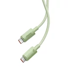 Kép 4/9 - Baseus Habitat Series gyorstöltő kábel USB-C - USB-C, 100W, 1m (zöld)