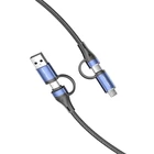 Kép 2/4 - 4in1 USB kábel USB 2.0 Vention CTLLH 1m (fekete)