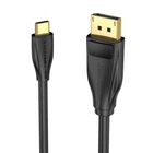 Kép 2/4 - USB-C - DisplayPort 1.4 kábel Vention CGYBG, 1,5m, 8K 60Hz/4K 120Hz (fekete)