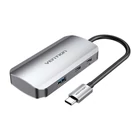 Kép 1/2 - USB-C USB-C dokkolóállomás, 3x USB3.0, PD 0.15m Vention TNDHB, szürke