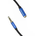Kép 3/4 - Kábel Audio TRRS 3,5 mm-es férfi 3,5 mm-es női Vention BHCLJ 5m Kék