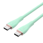 Kép 2/2 - Cable USB-C 2.0 to USB-C Vention TAWGG 1,5m PD 100W  Light Green Silicone