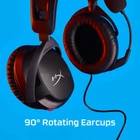 Kép 5/10 - HyperX Cloud Stinger II vezetékes fejhallgató mikrofonnal, 3,5 mm-es minijack csatlakozóval, fekete színben.