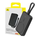 Kép 1/9 - Baseus Magnetic Mini Powerbank, 10000mAh, Lightning, 20W, MagSafe (fekete)