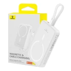 Kép 1/9 - Baseus Magnetic Mini Powerbank, 10000mAh, Lightning, 20W, MagSafe (fehér)