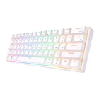 Kép 3/5 - Royal Kludge RK61 RGB mechanikus billentyűzet, piros kapcsoló (fehér) (QWERTY)
