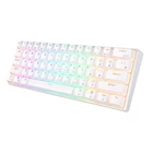 Kép 5/5 - Royal Kludge RK61 RGB mechanikus billentyűzet, piros kapcsoló (fehér) (QWERTY)