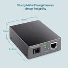Kép 2/6 - TP-Link Omada TL-FC111B-20 hálózati média konverter 100 Mbit/s Single-mode Fekete