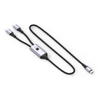 Kép 2/5 - Techly ICOC MU2C-2C100W USB-C 2x USB-C Töltőkábel 100W 1,5m PD QC PPS