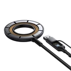 Kép 2/5 - Joyroom JR-WQM03 mágneses töltő, USB + USB-C, 1,2m (fekete)