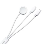Kép 2/3 - Apple Watch mágneses töltő Joyroom S-IW008 Lightning + USB-C 5V 1,2m (fehér)