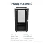 Kép 7/10 - StarTech.com RK2236BKF állvány 22U Szabadonálló állvány Fekete