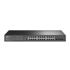 Kép 1/5 - TP-Link JetStream TL-SG3428 hálózati kapcsoló Vezérelt L2/L3 Gigabit Ethernet (10/100/1000) 1U Fekete