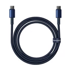 Kép 2/8 - Kábel USB-C do USB-C Baseus Tungsten Gold, 100W, 1m (niebieski)