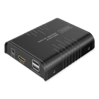Kép 2/3 - Cat.6 HDMI hosszabbító 4K/60Hz KVM USB 2.0 IP 1G-en akár 120m/200m - kiegészítő vevő a DS-55355-hoz