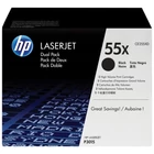 Kép 1/7 - HP 55X 2-pack High Yield Black Original LaserJet Toner Cartridges