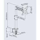 Kép 3/5 - Techly ICA-LCD 501BK Forgatható Asztali Tartó 13-27" LCD Monitorokhoz, 8kg