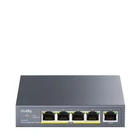 Kép 1/5 - Cudy GS1005P hálózati kapcsoló Gigabit Ethernet (10/100/1000) Ethernet-áramellátás (PoE) támogatása Szürke