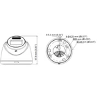 Kép 3/3 - Hikvision DS-2CE78K0T-LFS(2.8mm) 3K Okos Hibrid Fény Audio Fix Turret Kamera