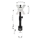 Kép 3/8 - Techly ICA-LCD 500BK Forgatható asztali tartó 13-30" LCD monitorhoz, 15kg