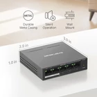 Kép 10/10 - Mercusys MS105GP hálózati kapcsoló Gigabit Ethernet (10/100/1000) Ethernet-áramellátás (PoE) támogatása Fekete