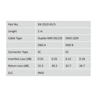 Kép 5/5 - Digitus DK-2522-01/3 InfiniBand és száloptikai kábel 1 M SC I-VH Türkizkék