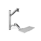 Kép 1/5 - Digitus DA-90354 asztali TV konzol 68,6 cm (27") Fali Ezüst